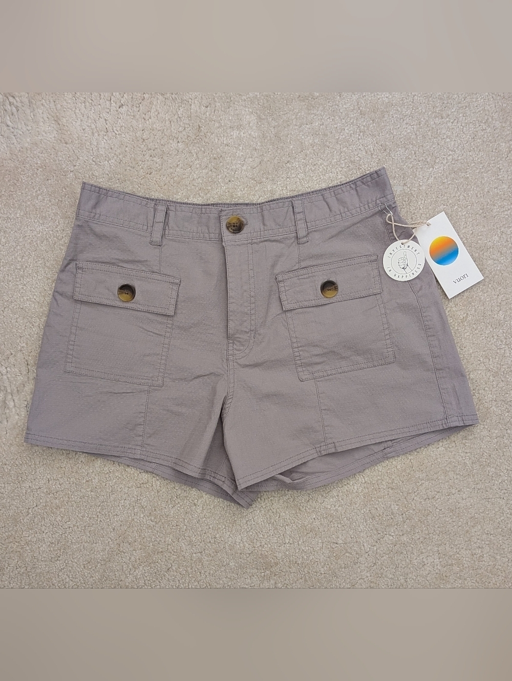 NWT Vuori shorts gray large